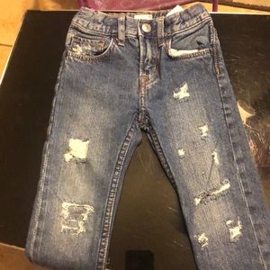 H&M denim distressed unisex jeans 2/3y